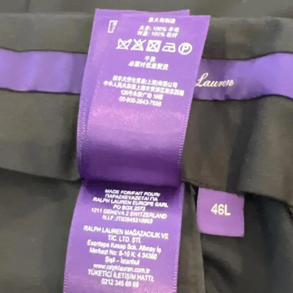 Ralph Lauren Purple Label Black Pants Size 46L - Picture 15 of 15
